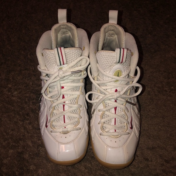 white gucci foamposites